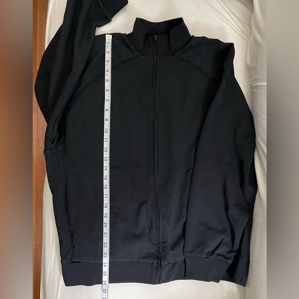 NikeSkims Matte Tricot Oversized Track Jacket Full Zip, Obsidian Black Size S - Picture 14 of 16